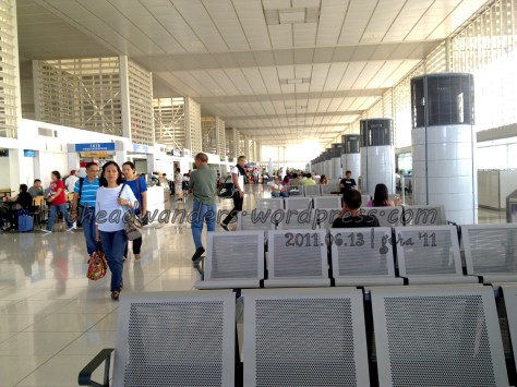 Inside the boarding area