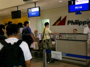 Checking in at PAL counter