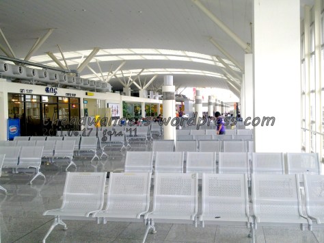 Inside the boarding area