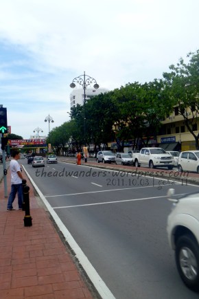 Not-so-busy KK City Center street