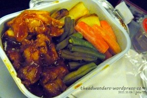 Roast Chicken in Barbeque Sauce (with potato, carrots and beans on the side)