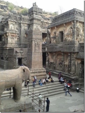 Elephant and Pillar at Kailash