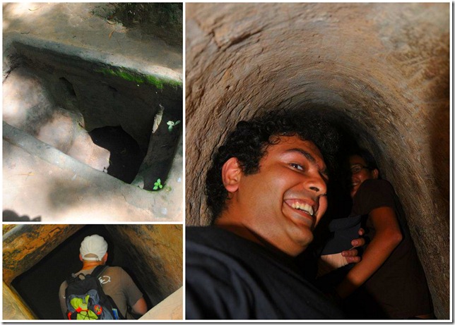 Backpacking SEA Vietnam Cu Chi Tunnels - Into the Tunnel