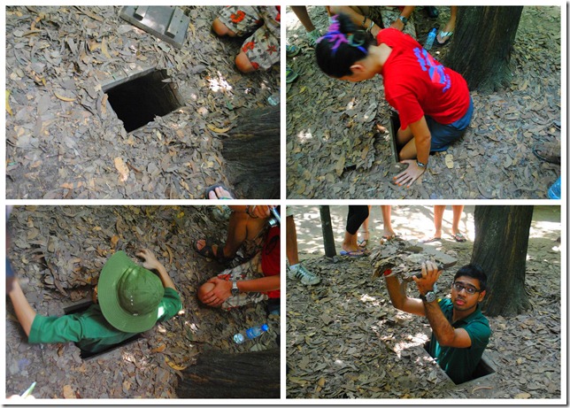 Backpacking SEA Vietnam Cu Chi Tunnels - Secret Entry to the Tunnels