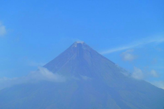 Mayon Volcano from Bulan Crater close-up