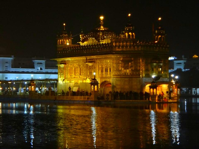 Amritsar - Golden Temple Night Close Up