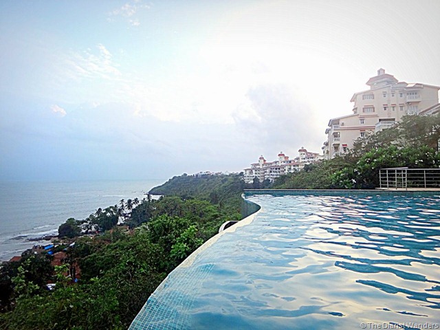 My 25th in Travel - June Infinity Pool and the Arabian Sea while CSing with Warren and the gang