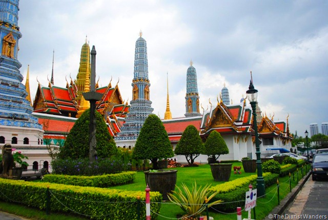 Backpacking SEA - Bangkok - White Stupa at the back of the Palace complex
