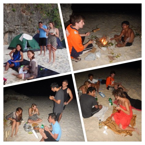 Prepping, cooking and enjoying food at Scout Island
