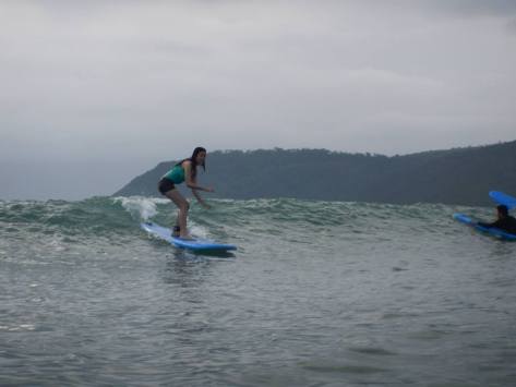 Goofy poisition, center of the board