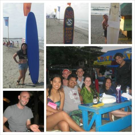 December - Photo Collage of Surfing Weekend in La Union