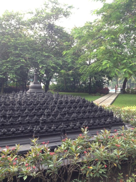 February - Borobudur Hotel Garden at Jakarta