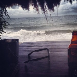 January - Chilling on a Gloomy Day at Dauin Beach, Negros
