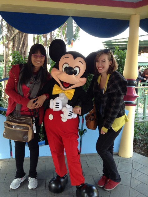 January - Disneyland at Hong Kong with Leah and Mickey