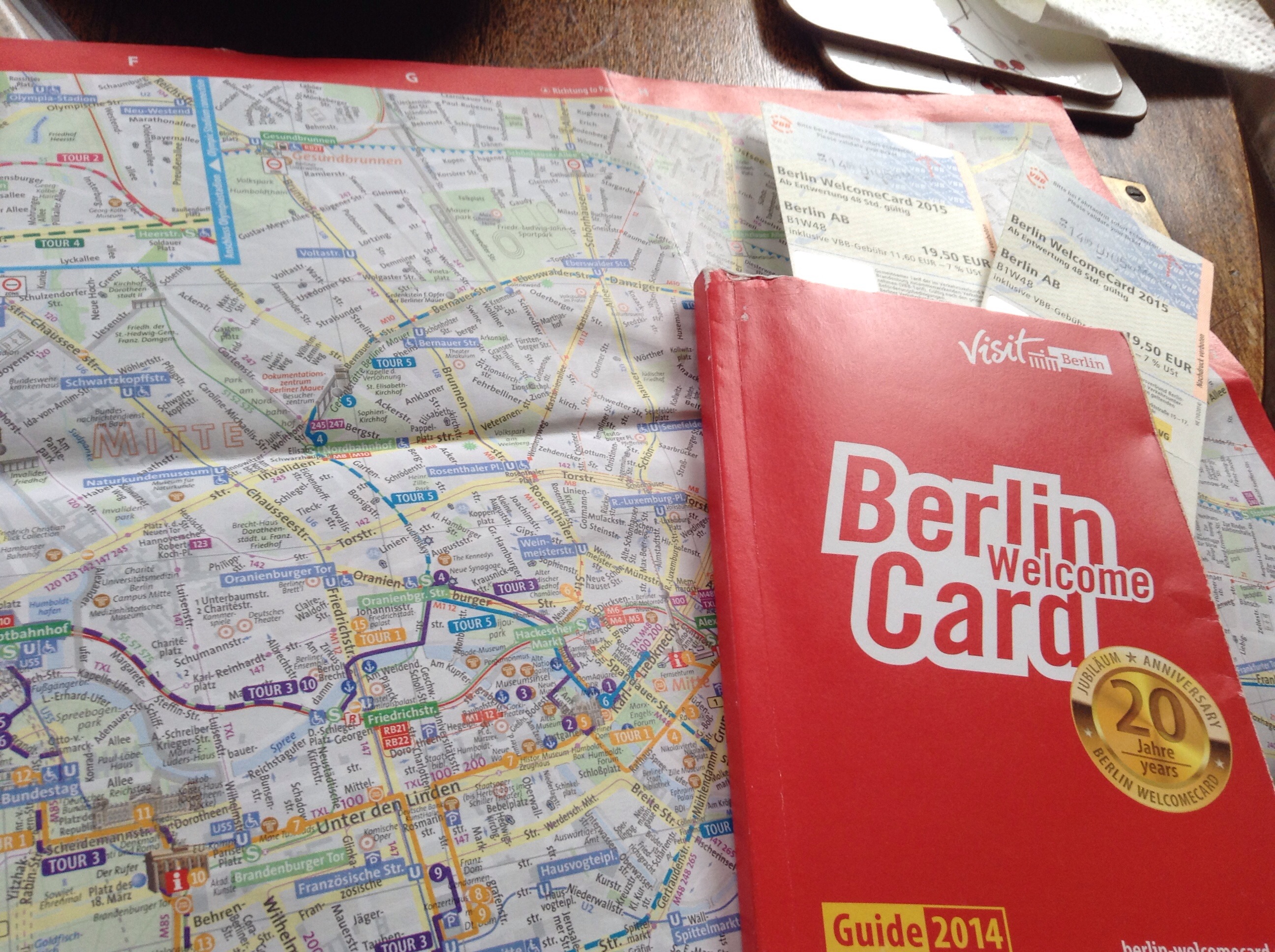 FotoFolio: Welcome Berlin Card and the Tour Map